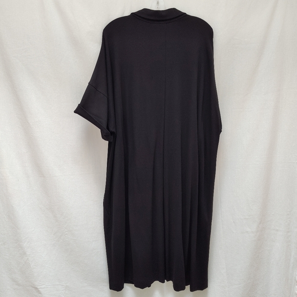 New Lafayette 148 little black shirt dress Toni plus size 3x mini work short - Picture 14 of 16